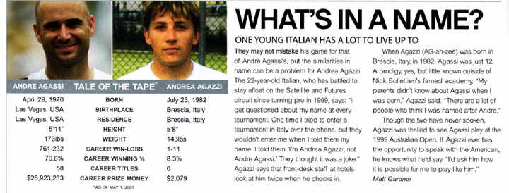 Andre Agassi / Andrea Agazzi