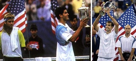 Agassi et Sampras à l'US Open