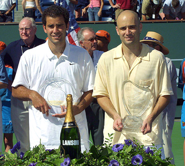 Agassi et Sampras, Indian Wells 2001